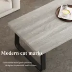 Minimalist Coffee Table, Light Grey Oak, 47 Inch_05