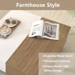 Square Coffee Table with Storage, White and Rustic Oak_04