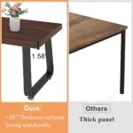 Minimalist Coffee Table, Walnut, 47 Inch_06