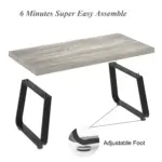 Minimalist Coffee Table, Light Grey Oak, 47 Inch_06