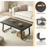 Minimalist Coffee Table, Black Oak, 39 Inch_07