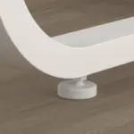 Round Dining Table for 4 to 6 People, White Faux Marble, 42.13 Inch 07