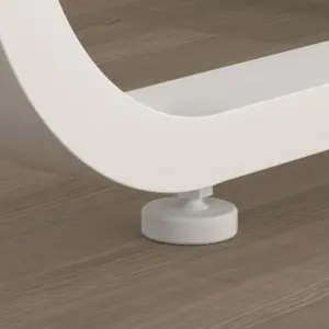Round Dining Table for 4 to 6 People, White Faux Marble, 42.13 Inch 07