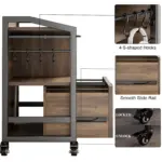 Mobile Lateral File Cabinet with Drawer_08