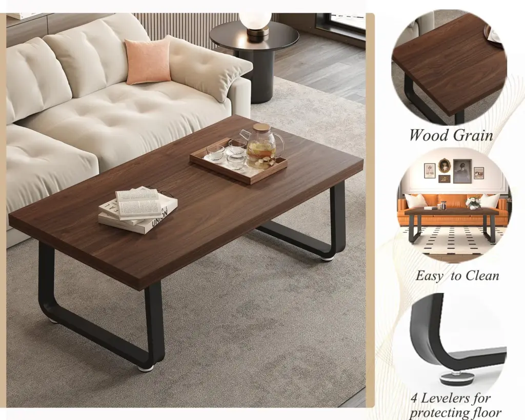 MMinimalist Coffee Table, Walnut, 39 Inch_07
