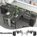 L Shaped Desk with File Cabinets, Dark Gray Oak_08