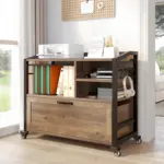 Mobile Lateral File Cabinet with Drawer_09