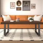 Minimalist Coffee Table, Walnut, 47 Inch_09
