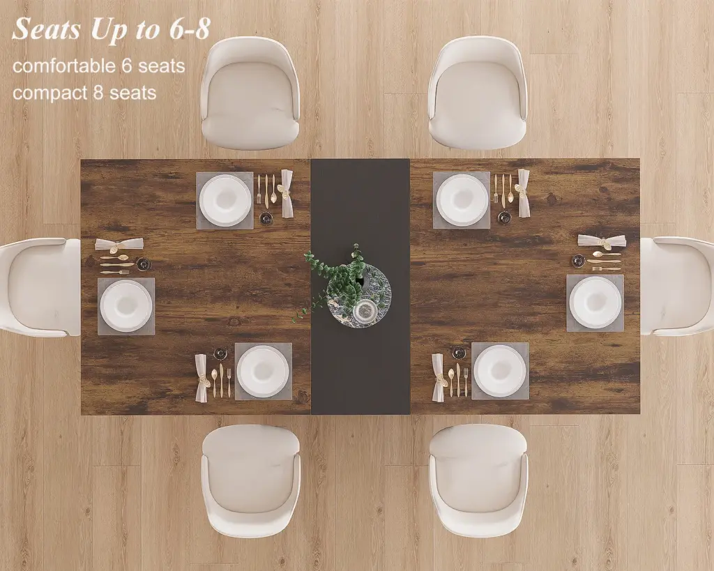 70.87 Inch Dining Table for 4-8