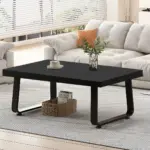 Minimalist Coffee Table, Black Oak, 39 Inch_09
