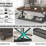 Coffee Table with Storage, Walnut, 47 Inch_11