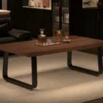 Minimalist Coffee Table, Walnut, 47 Inch_10