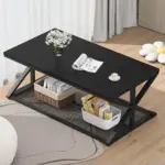 Coffee Table with Storage, Black Oak, 47 Inch_07