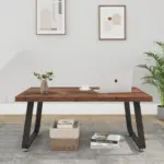 Minimalist Coffee Table, Rustic Brown, 39 Inch_10