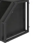 Corner Bar Cabinet with Adjustble Shelf Storage, Black Oak_11