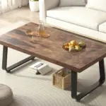 Minimalist Coffee Table, Rustic Brown, 47 Inch_02