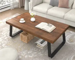 Solid Wood Coffee Table, 47 Inch_01