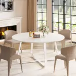 White Oak Round Kitchen Table