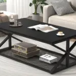 Coffee Table with Storage, Black Oak, 47 Inch_02