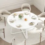 White Oak Round Kitchen Table 02