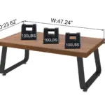 Solid Wood Coffee Table, 47 Inch_03
