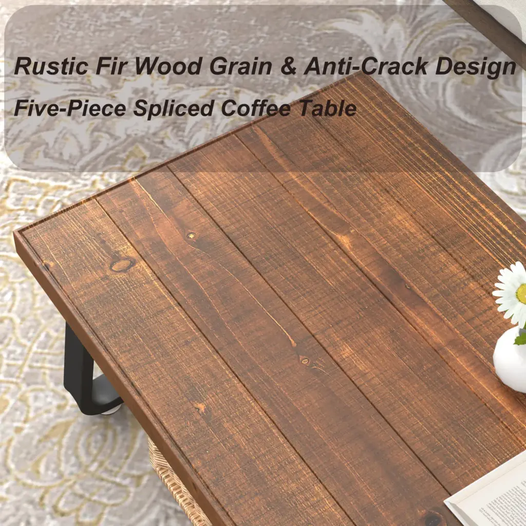 Solid Wood Coffee Table, 39 Inch_07