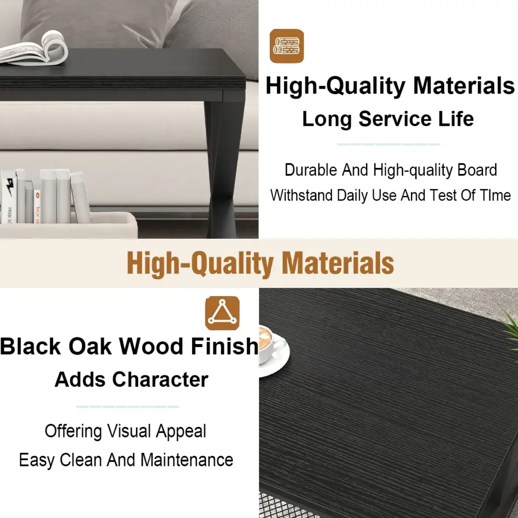 Coffee Table with Storage, Black Oak, 47 Inch_06
