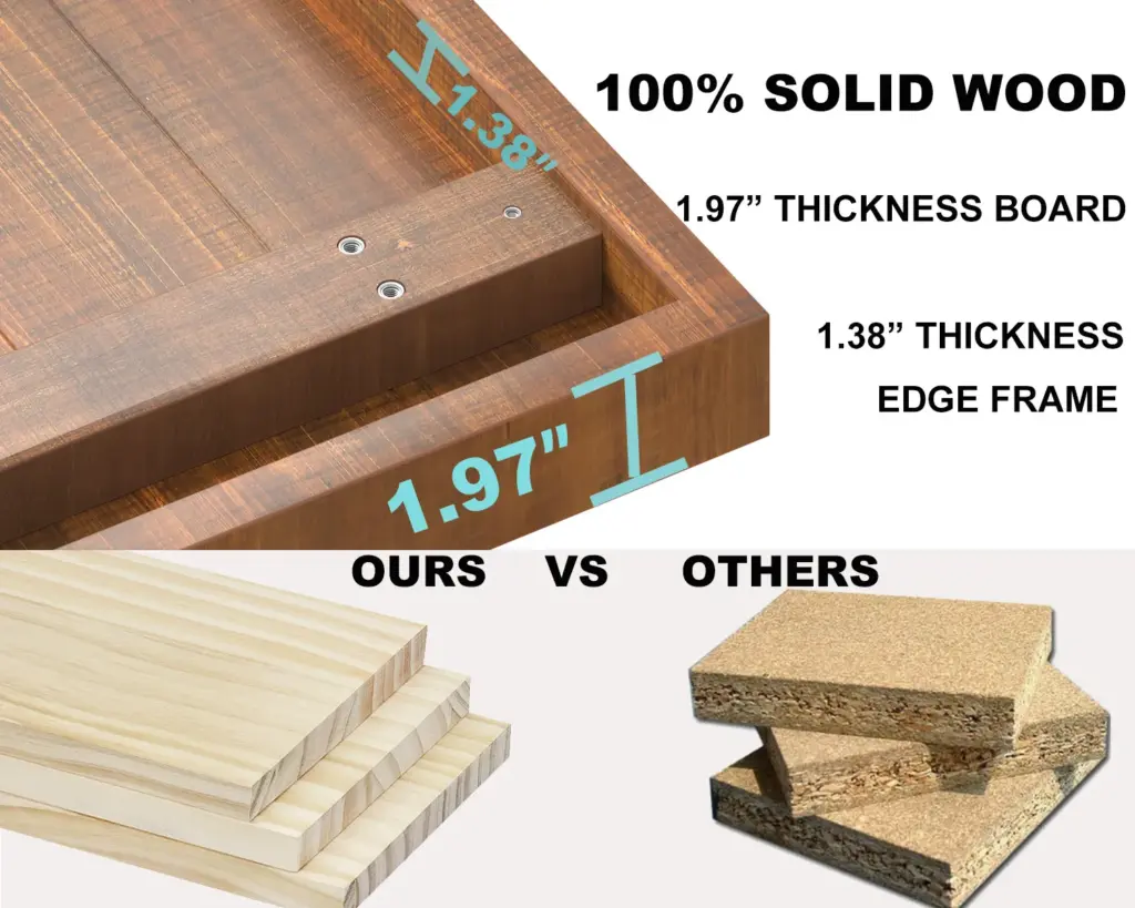 Solid Wood Coffee Table, 47 Inch_05