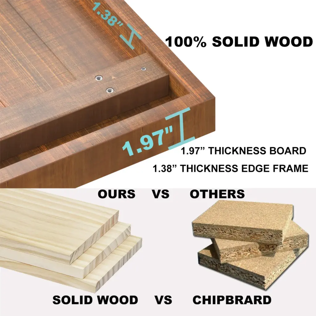 Solid Wood Coffee Table, 39 Inch_08