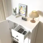 Chest of Drawers Storage Organizer, White Oak_06