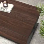 2 Tier Coffee Table with Shelf, Walnut, 39 Inch_04
