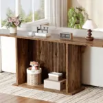 70.9 Inch Console Table, Rustic Brown_01