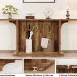 70.9 Inch Console Table, Rustic Brown_05