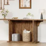 70.9 Inch Console Table, Rustic Brown_09