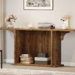 70.9 Inch Console Table, Rustic Brown_10