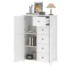 Chest of Drawers Storage Organizer, White Oak_12