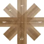 L Shaped 360 Rotating Computer Desk with 3 Drawers, Rustic Oak_16