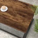Coffee Table with Storage, Rustic Brown, 47 Inch_02