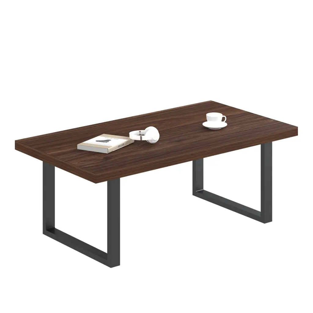 Industrial Coffee Table, Walnut, 39 Inch_05